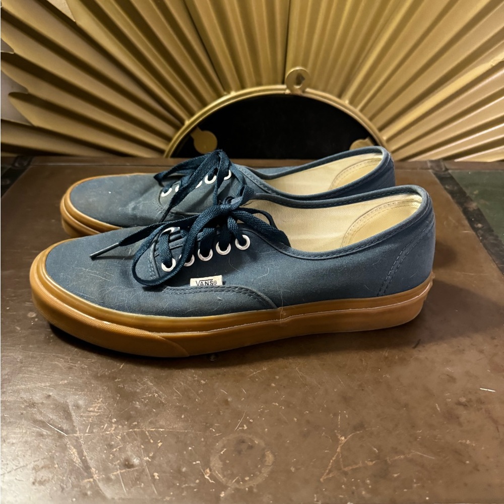 Vans authentic blue with gum sole